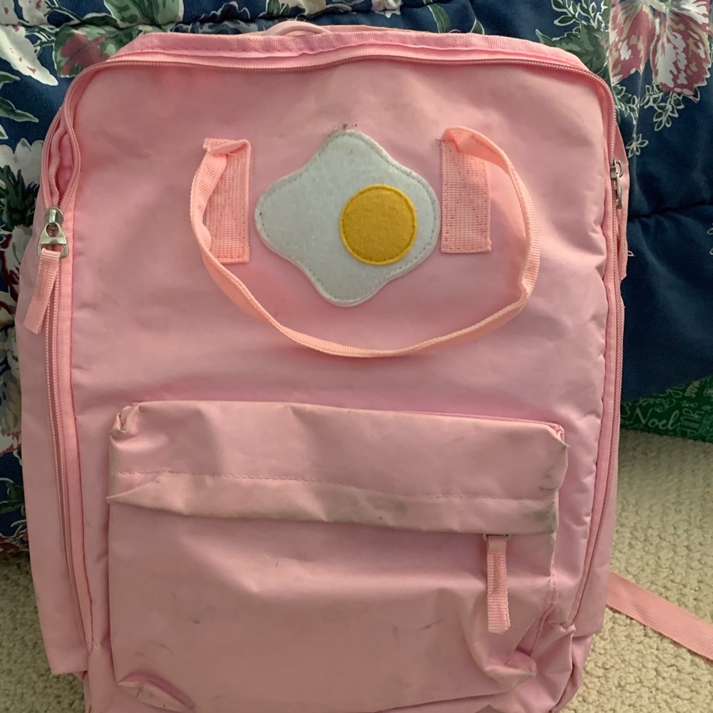 Pink egg backpack